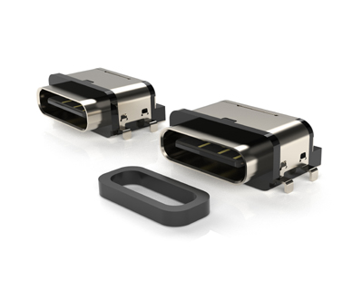 Type-C 6P防水沉板四脚插板