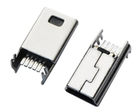 MINI USB 5M B TYPE SMT鱼叉脚