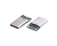 杭州Type-C 16P 焊线式 A-C 拉伸壳 L=15.00mm